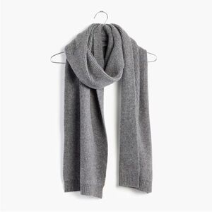 Madewell Ryder Ribbed Scarf Heather Flannel Gray